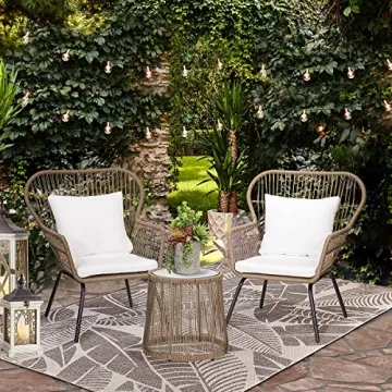 Stylish Barton 3-Piece Bistro Set for Outdoor Enjoyment