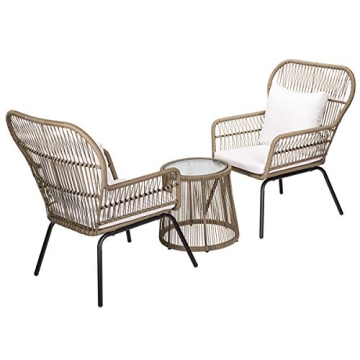 Stylish Barton 3-Piece Bistro Set for Outdoor Enjoyment