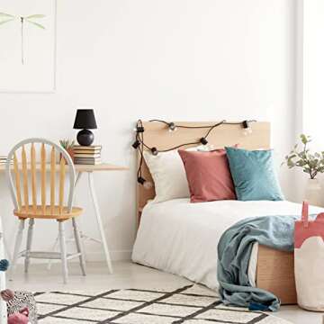 Simple Designs LT2008-BLK Mini Globe Table Lamp