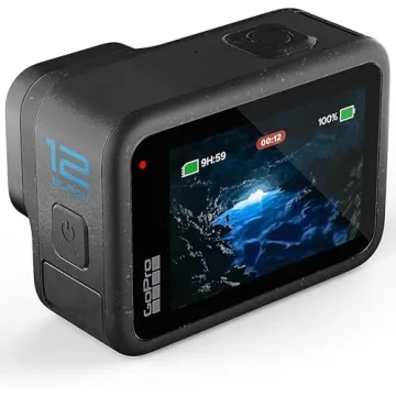GoPro Hero12 Black E-Commerce Package - Waterproof Action Camera with 5.3K60 Ultra HD Video, 27MP Photos, HDR, 1/1.9" Image Sensor, Live Streaming, Webcam, Stabilization