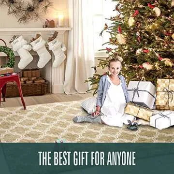 Rainlin Modern Fluffy Carpet, Non-Skid Area Rug for All