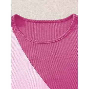 Verdusa Women's Color Block Drawstring Mini Tank Dress