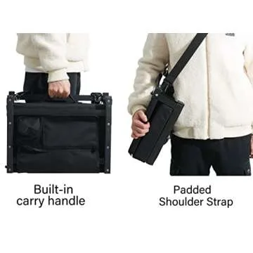 SPORT BEATS Stadium Seats with Back Support Bleacher Chairs with Back and Cushion Thick Padded Bleacher Seats Includes Shoulder Strap