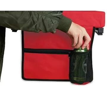 SPORT BEATS Stadium Seats with Back Support Bleacher Chairs with Back and Cushion Thick Padded Bleacher Seats Includes Shoulder Strap