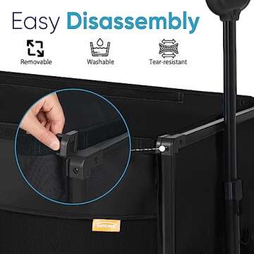 Tempera Collapsible Foldable Wagon with 220 lbs Capacity