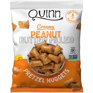 Quinn Snacks Peanut Butter Filled Pretzels for Crunchy Snacking