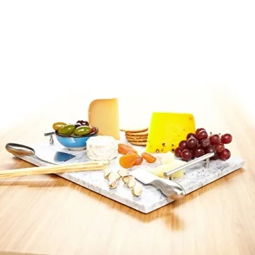 Miko Marble Serving Tray for Elegant Cheese Presentations