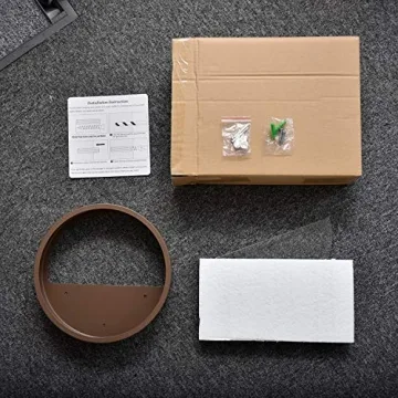 SHE'S HOME Round Glass Wall Planter for Indoor Decor