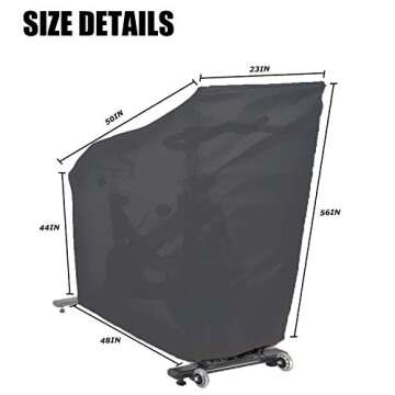 WOMACO Exercise Bike Cover - Waterproof & Dustproof Protection