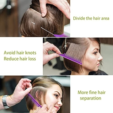 Quality 5Pcs Rat Tail Combs Set for Professional Stylists