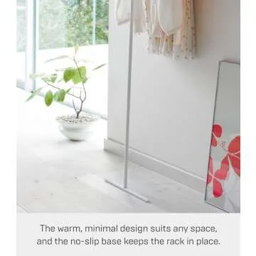 Yamazaki Leaning Coat Hanger Rack for Stylish Storage