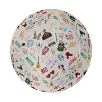 Famous Singer Bucket Hats for Women Men Fans Art Sun Cap Packable Outdoor Fisherman Hat White