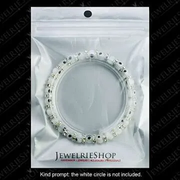 Turkish Evil Eye Bracelet with Murano Glass and Crystal Spacers