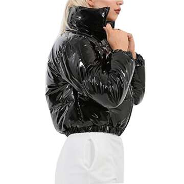 Warm Cropped Puffer Jacket for Women | AMEBELLE 39