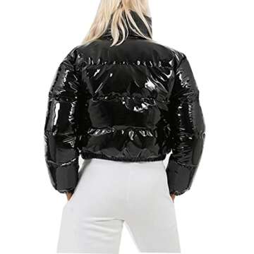 Warm Cropped Puffer Jacket for Women | AMEBELLE 39