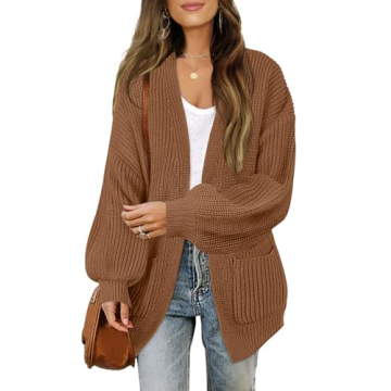 Cozy MEROKEETY Women's Oversized Cardigan for Fall