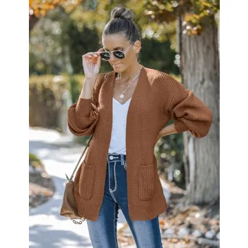 Cozy MEROKEETY Women's Oversized Cardigan for Fall