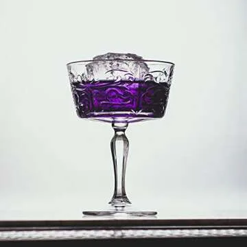 HISTORY COMPANY British Gentleman’s Club Crystal Cocktail Glass 2-Piece Set (Gift Box Collection)