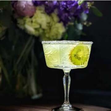 HISTORY COMPANY British Gentleman’s Club Crystal Cocktail Glass 2-Piece Set (Gift Box Collection)