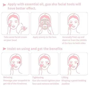 FUIYOOCEN Gua Sha Tool for Radiant Skin and Relaxation