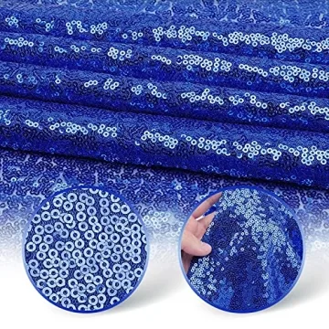 Yuboo Royal Blue Sequin Table Runners for Elegant Decor
