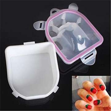GOMYIE Nail Spa Bowl Professional Acetone Resistant Soak Off Warm Nail Soak Bowl Manicure Tool(White)