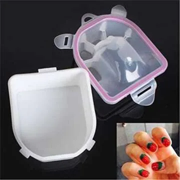 GOMYIE Nail Spa Bowl Professional Acetone Resistant Soak Off Warm Nail Soak Bowl Manicure Tool(White)