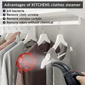 Portable Elegant Clothes Steamer for Effortless Wrinkle Removal