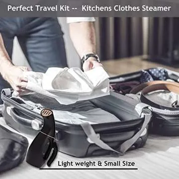 Portable Elegant Clothes Steamer for Effortless Wrinkle Removal