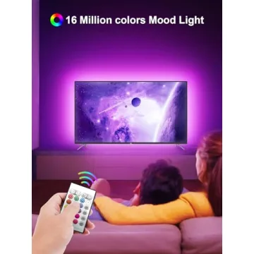 GIPOYENT TV LED Lights - 13.1Ft Color Changing