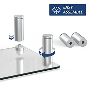 FITUEYES Adjustable Glass Monitor Stand for Desk Organization