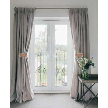 Handmade Braided Curtain Tiebacks, Rustic & Stylish Set of 4