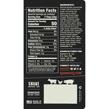 Kosmos Q Original Competition BBQ Sauce - 15.5 Oz Bottle for Award-Winning BBQ & Marinades - Thick Barbecue Sauce for Tender Meat (Original Competition)