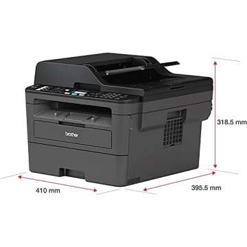 Brother MFC-L2710DW Series Compact Wireless Monochrome Laser All-in-One Printer - Print Copy Scan Fa...