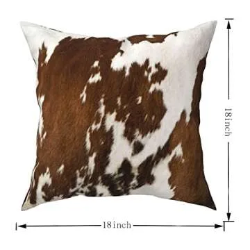 SHAPTOY Western Cow Print Pillow Covers for Chic Decor