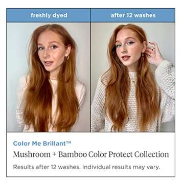 Briogeo Color Me Brilliant Mushroom + Bamboo Color Protect Primer, Leave-In Styling Cream Protects Vibrant Hair Color, Enhances Softness and Moisturizes, Vegan, Cruelty-Free, 3.4 fl oz