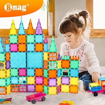 Bmag Magnetic Building Tiles Set for Creative Young Minds