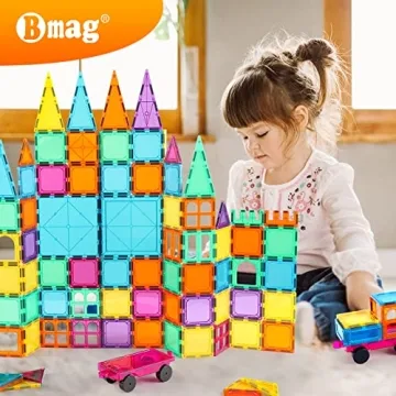 Bmag Magnetic Building Tiles Set for Creative Young Minds