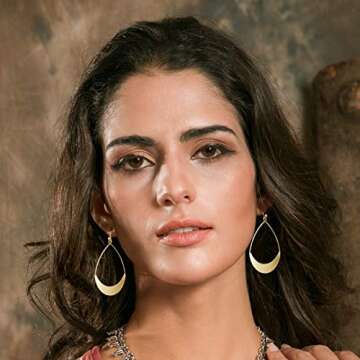 Lightweight Dangle Earrings Simple Earrings Gold Teardrop Earrings for Women