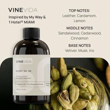 VINEVIDA (32oz) Hotel Fragrance Collection Diffuser Oil - Hotel Scents Diffusers for Home - Cold Air Diffuser Oil - Hotel Scent Essential Oil - Scent No.1000 Inspired by My Way My Way