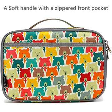 FlowFly Kids Lunch Box Insulated Soft Bag Mini Cooler for School