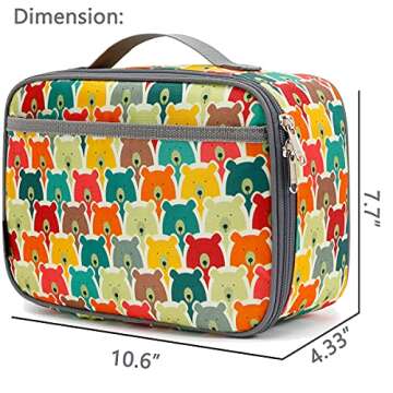 FlowFly Kids Insulated Lunch Box for School and Travel