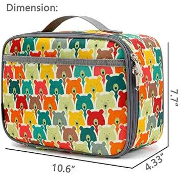 FlowFly Kids Insulated Lunch Box for School and Travel