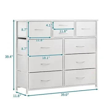 LUMTOK 10-Drawer Dresser - Stylish Storage for Every Room