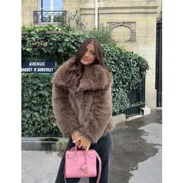 COZYPOIN Women's Faux Fur Jacket for Chic Winter Style