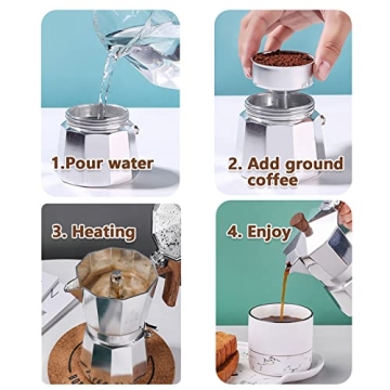 Moka Pot Italian Coffee Maker for Espresso Lovers