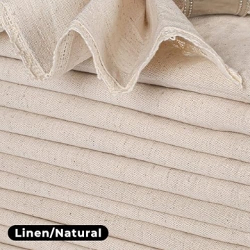 Exquisite Flax Linen Cloth Napkins Set of 12 for Elegant Dining