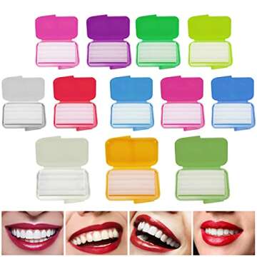 12 Pack Orthodontic Wax,Colorful Dental Wax for Braces With Case in 10 Colors,Relief Wax Comfort for Braces,Food Grade Material Brace Wax,Best Sticking Wax for relieving Pain,Tasteless