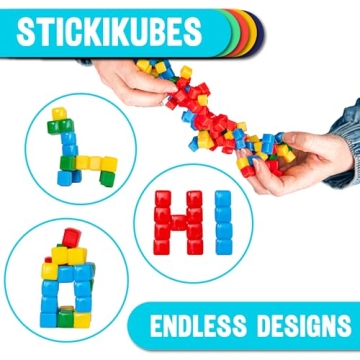 KOMARC GAMES StickiKubes - Safe Creative Toy for Kids