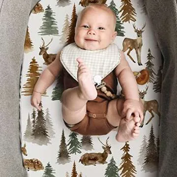 GRSSDER Ultra Soft Bassinet Sheets, Universal Fit 2 Pack